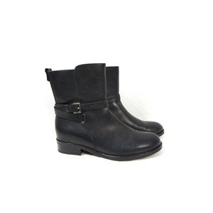 Blondo Zena Black Waterproof Leather Ankle Boots